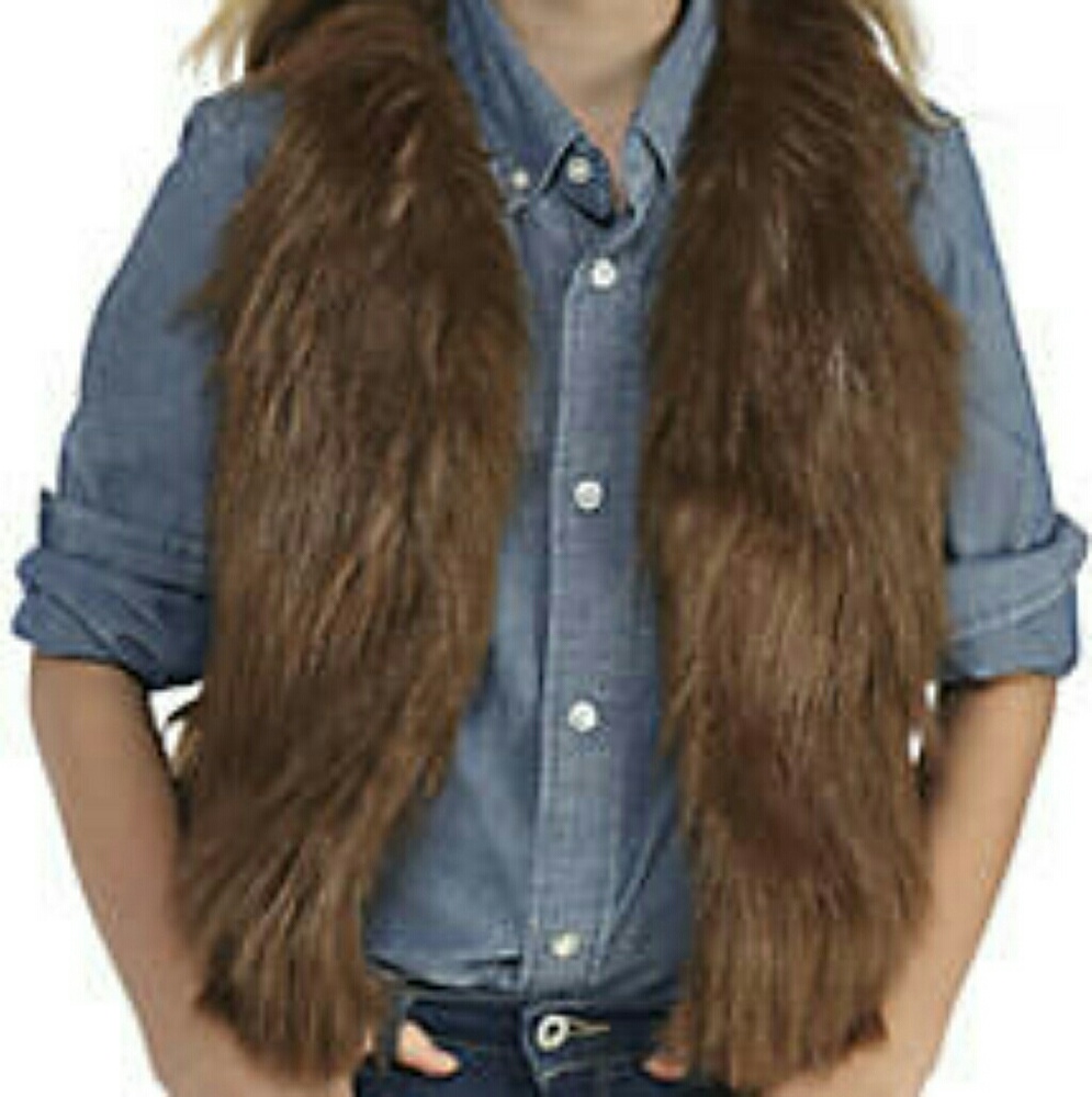 True craft faux fur  vest for girls size xl